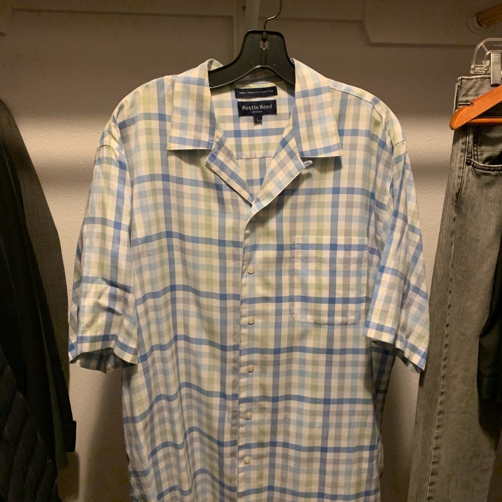 Austin Reed Multicolor Plaid Men's Shirt